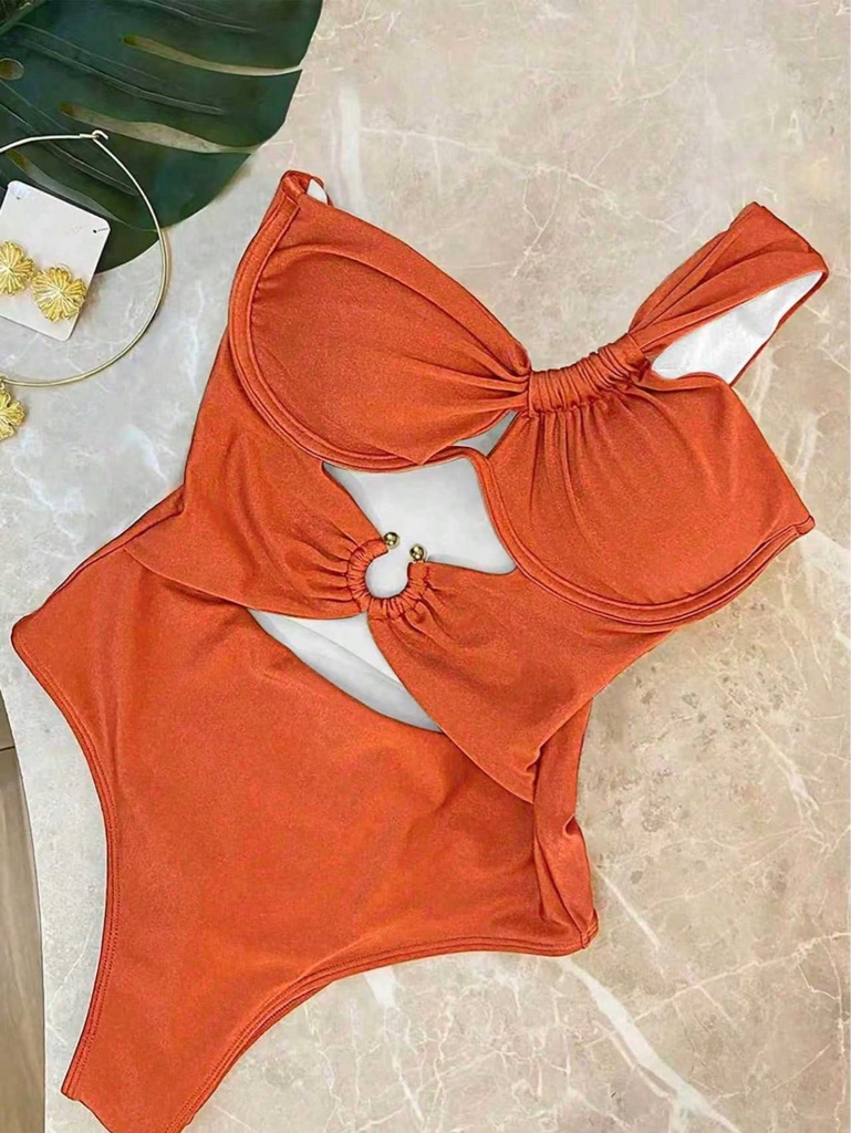 Bikini naranja con aro