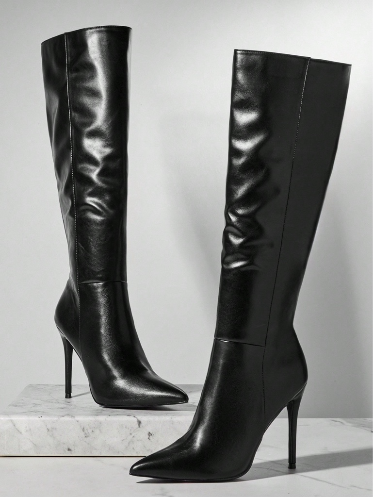 Botas negras tacón alto