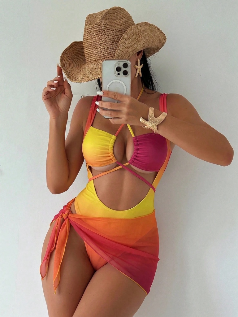 Traje de boño entero  multicolor