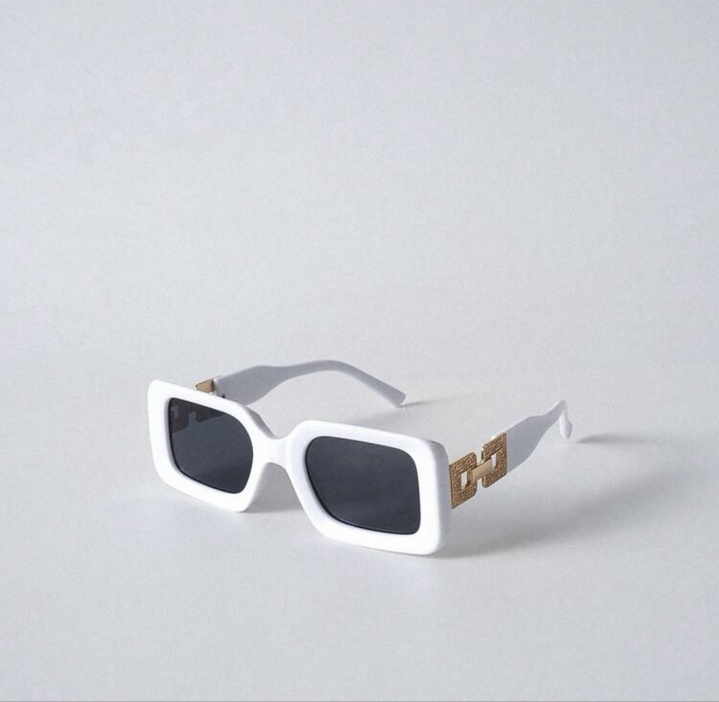 Lentes blancos cuadrado