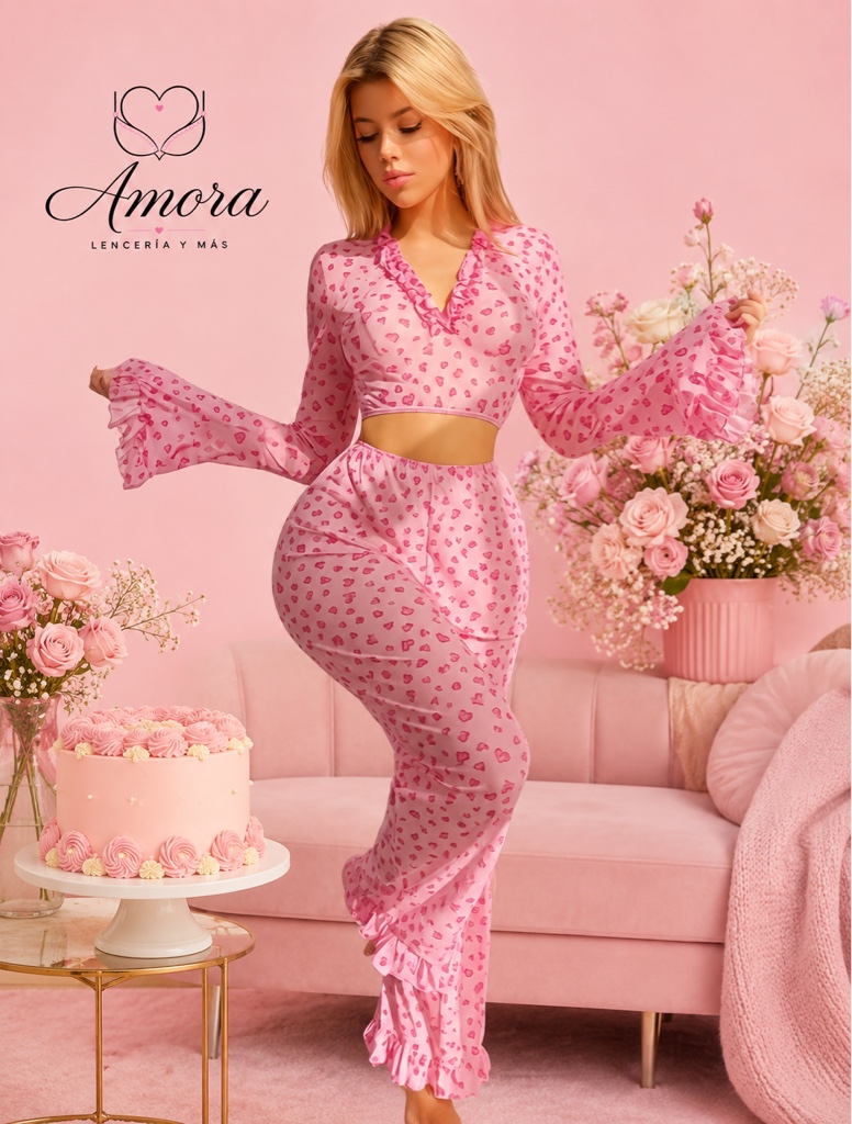 Pijama transparente Corazón