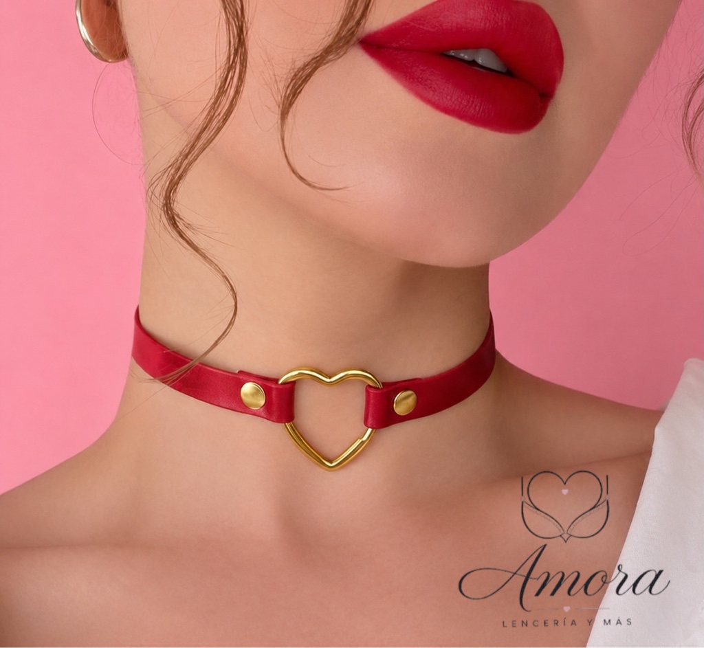 Collar Rojo Corazón