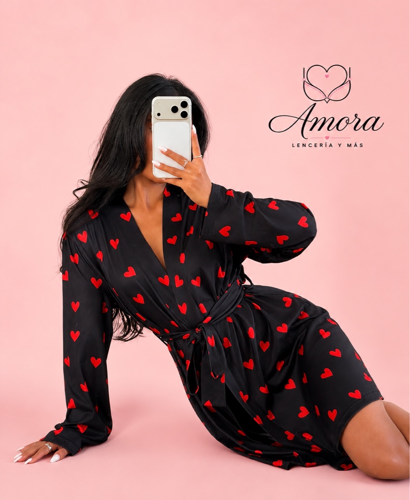 Bata Estampada corazón