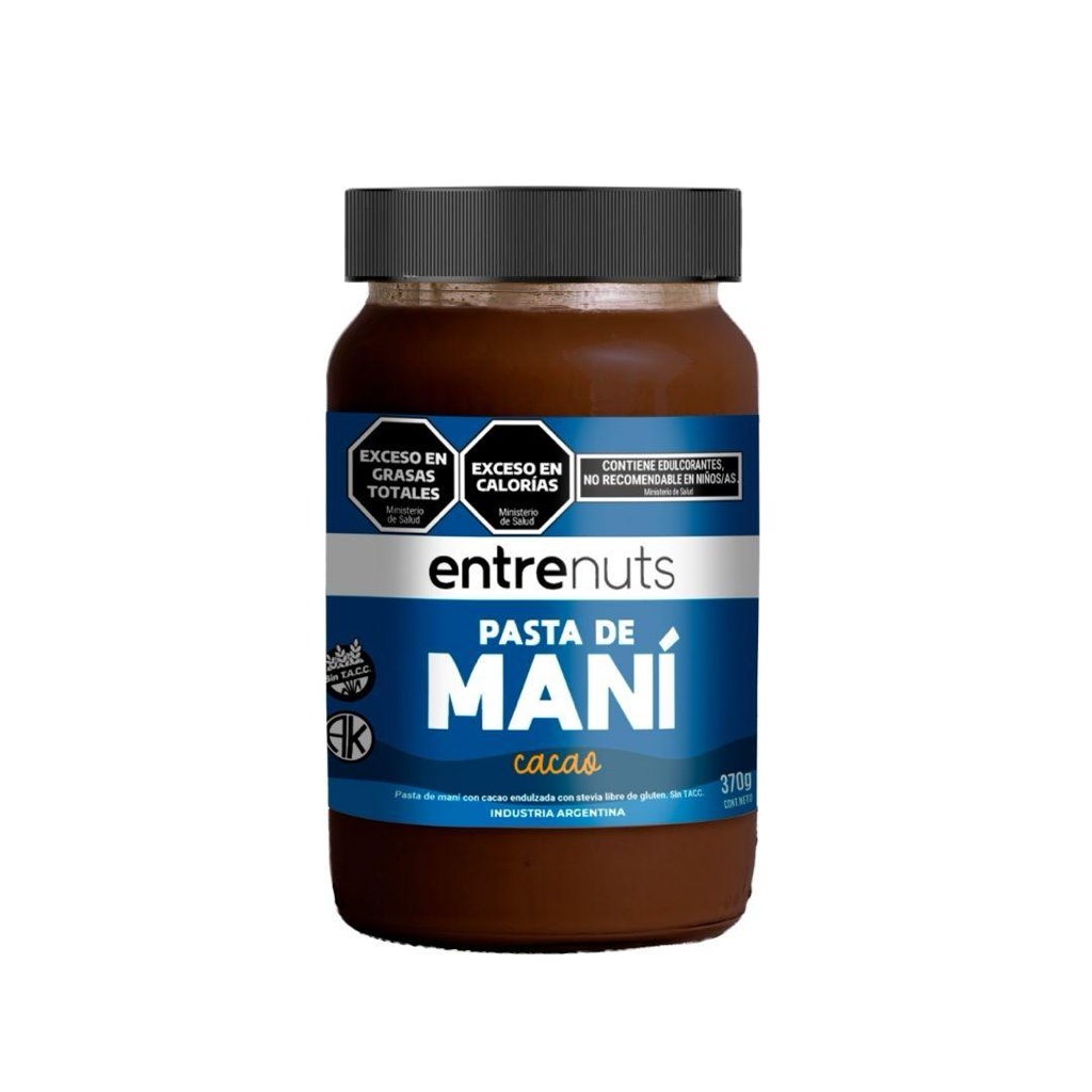 Pasta de mani cacao x370grs (entrenuts)