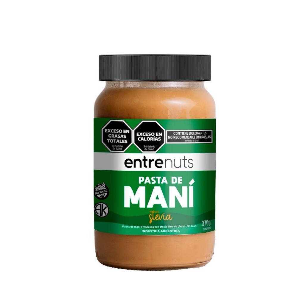 pasta de mani con stevia x370grs (entrenuts)