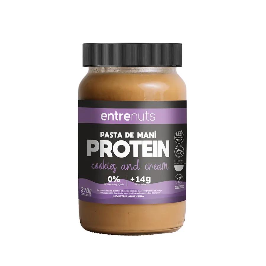Pasta de maní protein Cookies and Cream x370grs (entrenuts)
