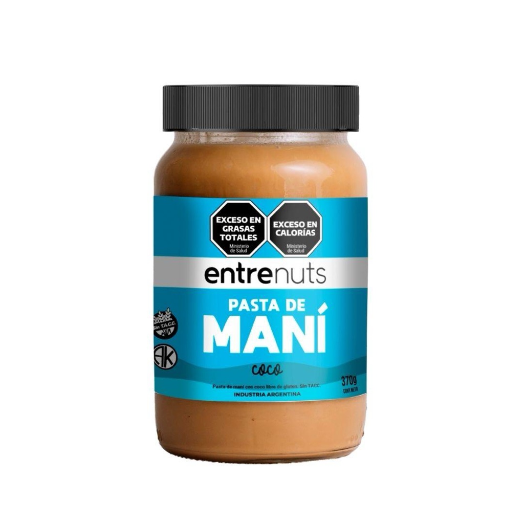 Pasta de mani coco x370g (entrenuts)