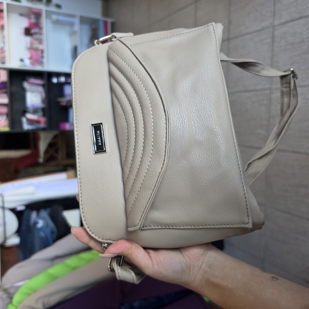 Amaya cartera beige
