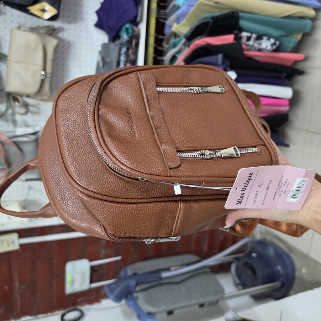 Miss Unique mochila marron