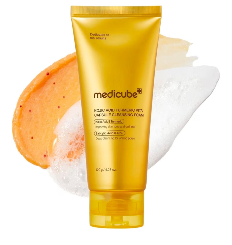 medicube Kojic Acid Turmeric Vita Capsule Cleansing Foam