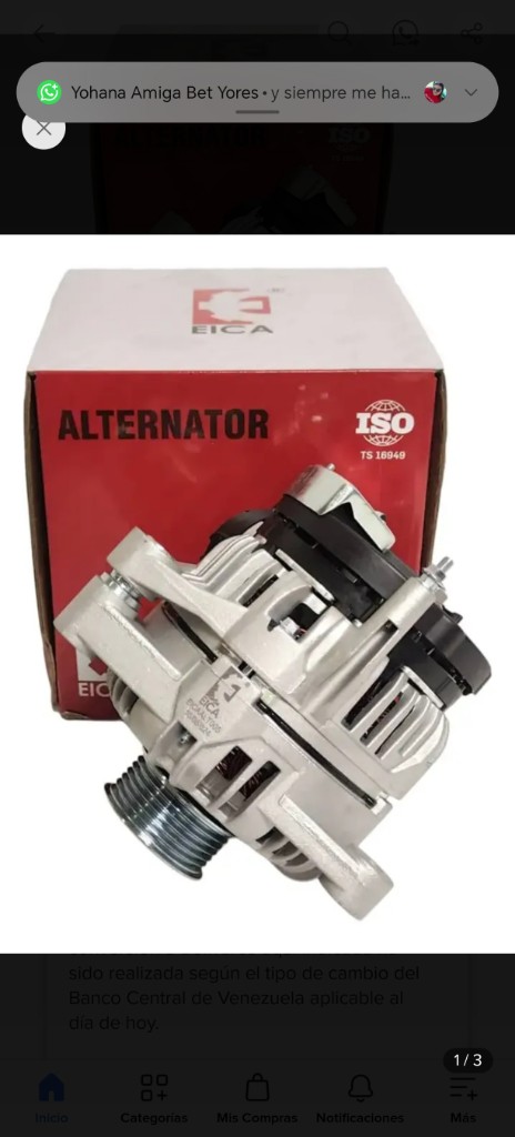 Alternador fiesta, ka Eica Conector