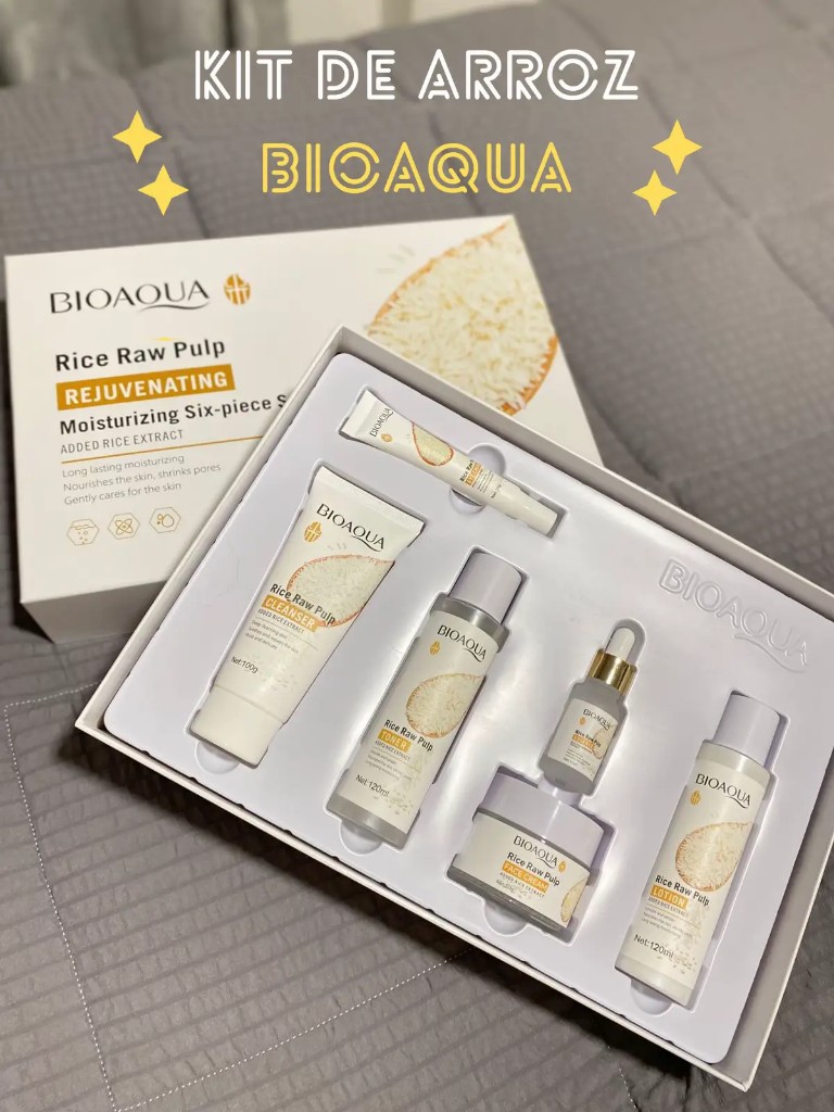 Kit facial de arroz Bioaqua