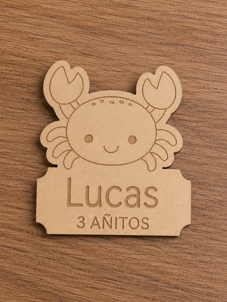 Imán mdf grabado