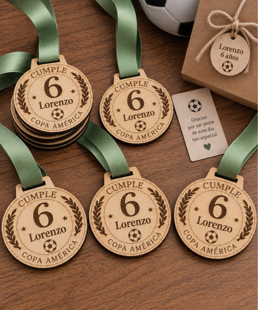 Medalla mdf grabado