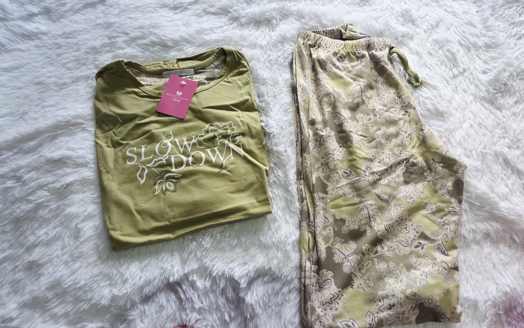 Pijama verde oliva Marcela Kaury