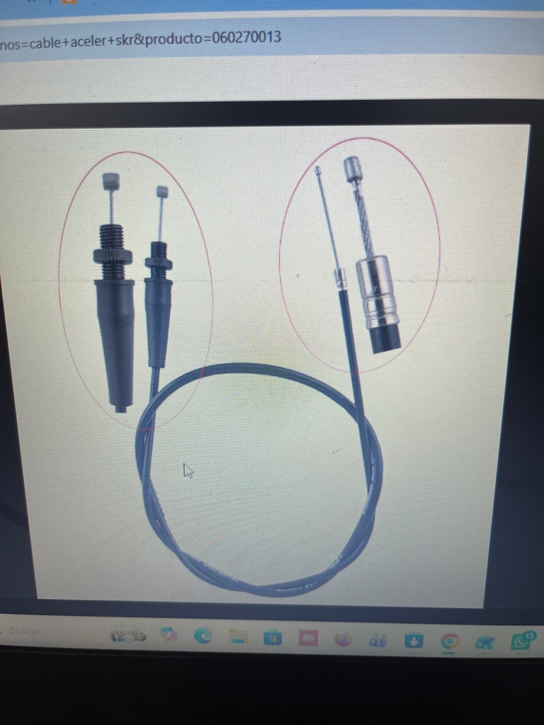 Cable de Acelerador skr moxal