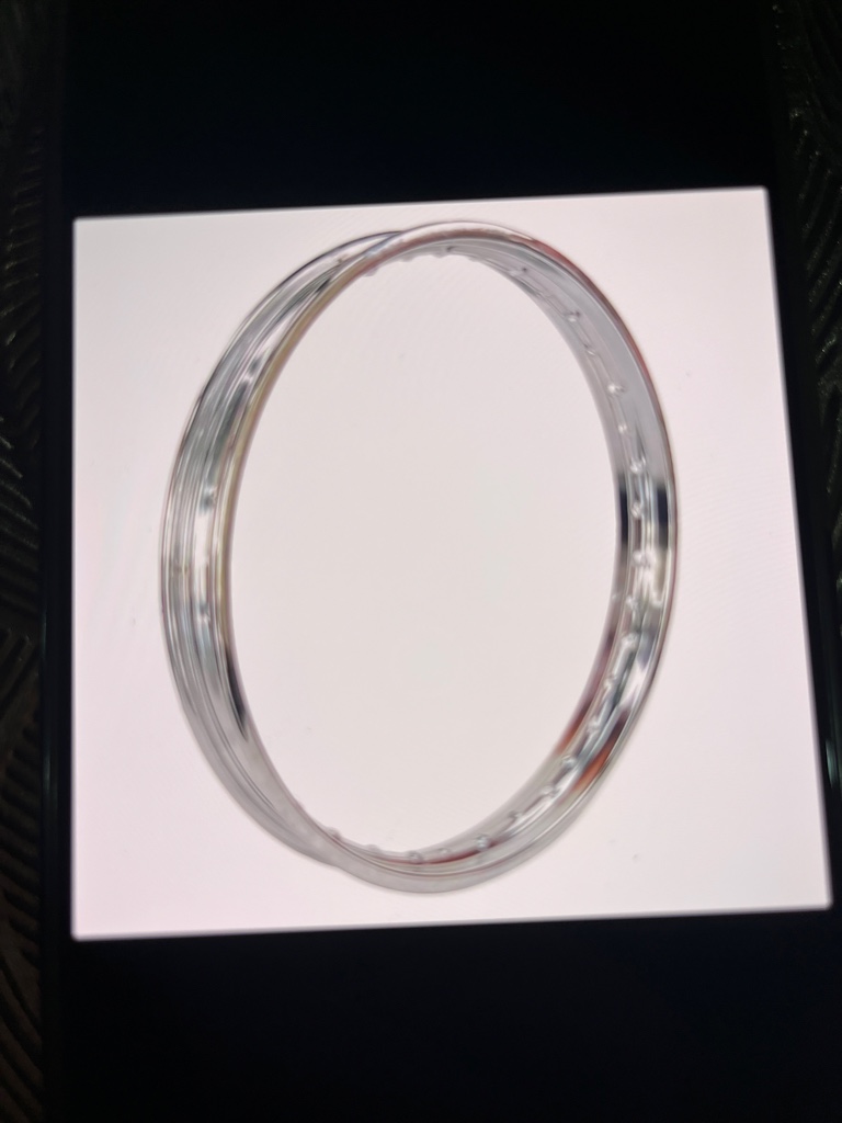 Aro metalico 1.60x21 cromado moxal
