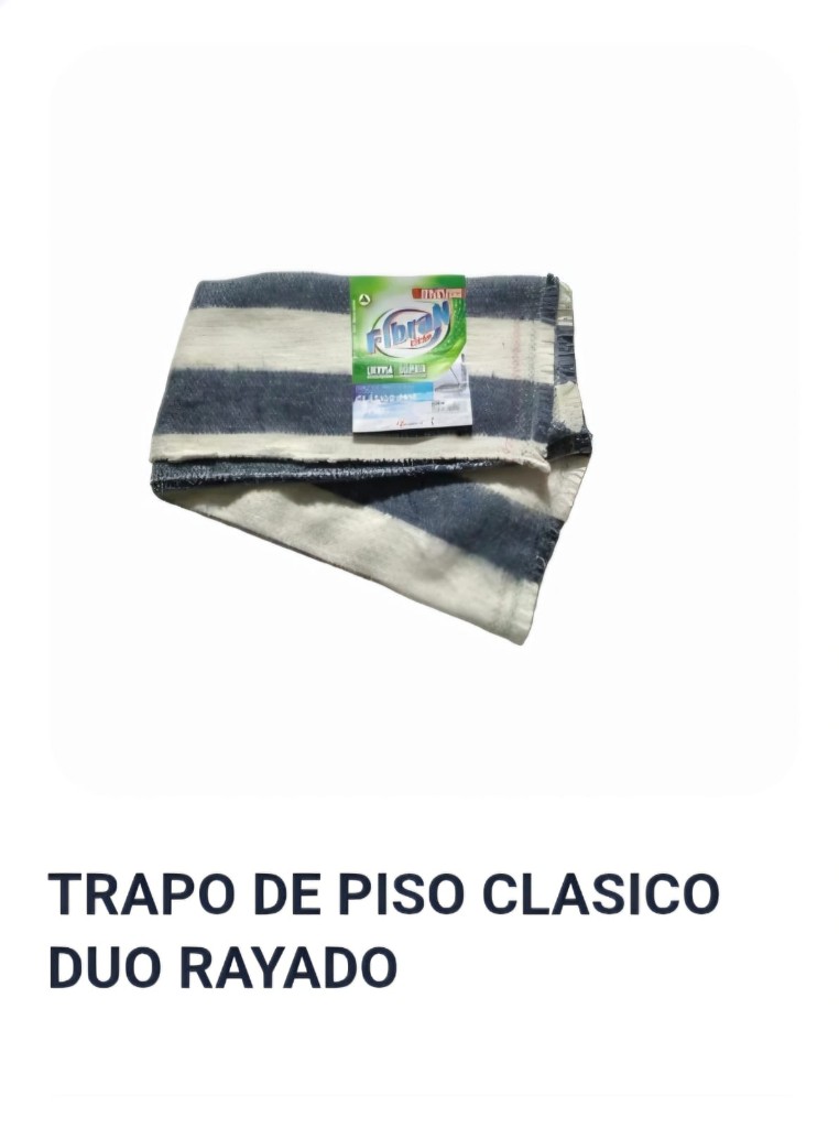 FIBRAN TRAPO DE PISO CLASICO DUO RAYADO x1