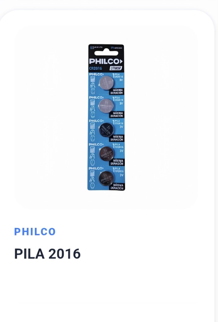 PHILCO PILA 2016 X 5 U