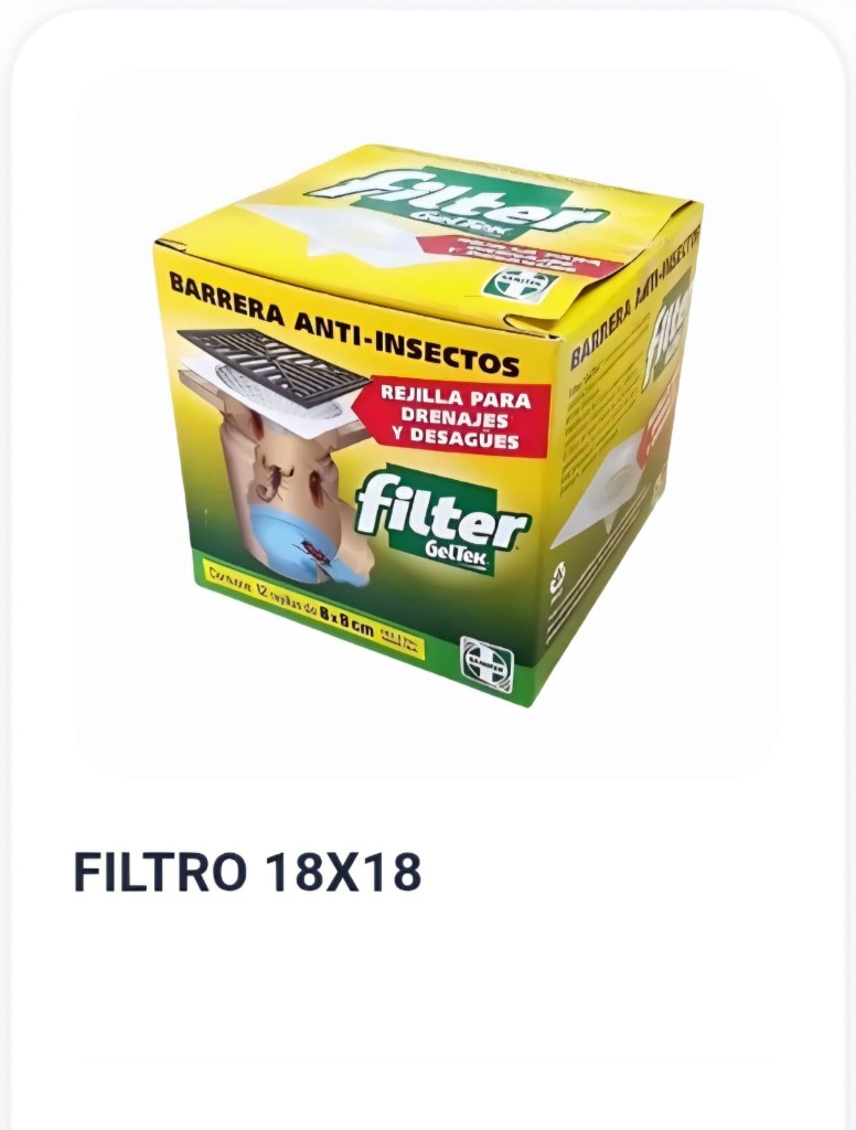 GELTEK FILTRO 18 X 18 X12 U