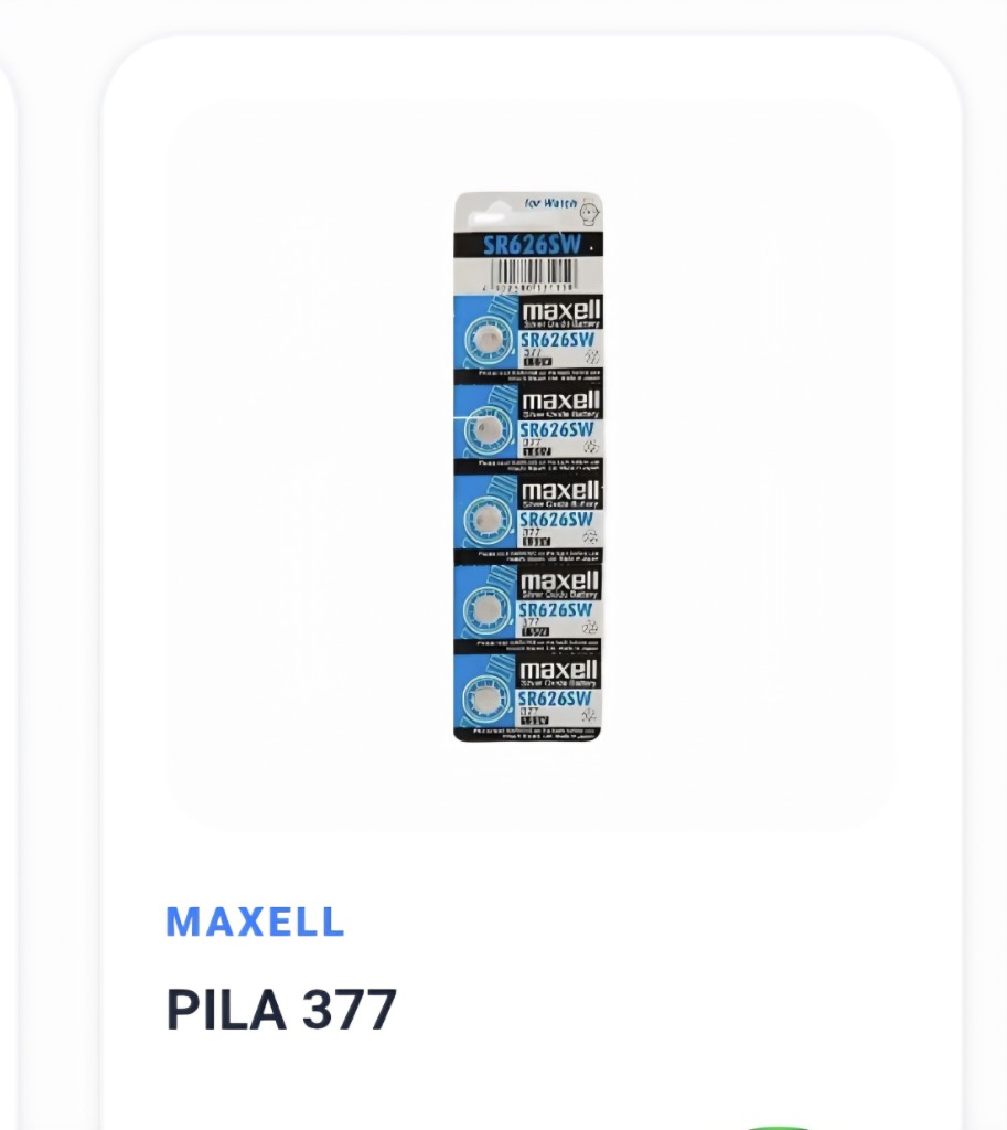 MAXELL PILA 377 X 5 U