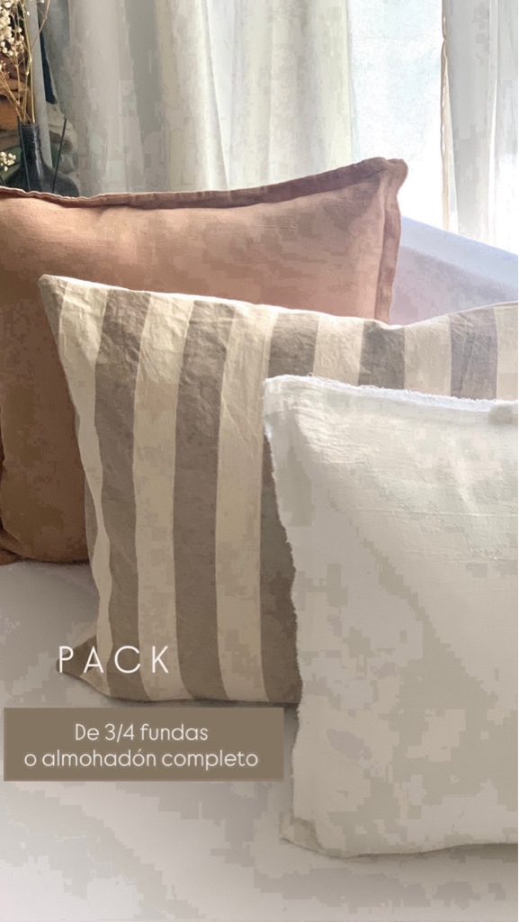 Pack de 3 fundas almohadon