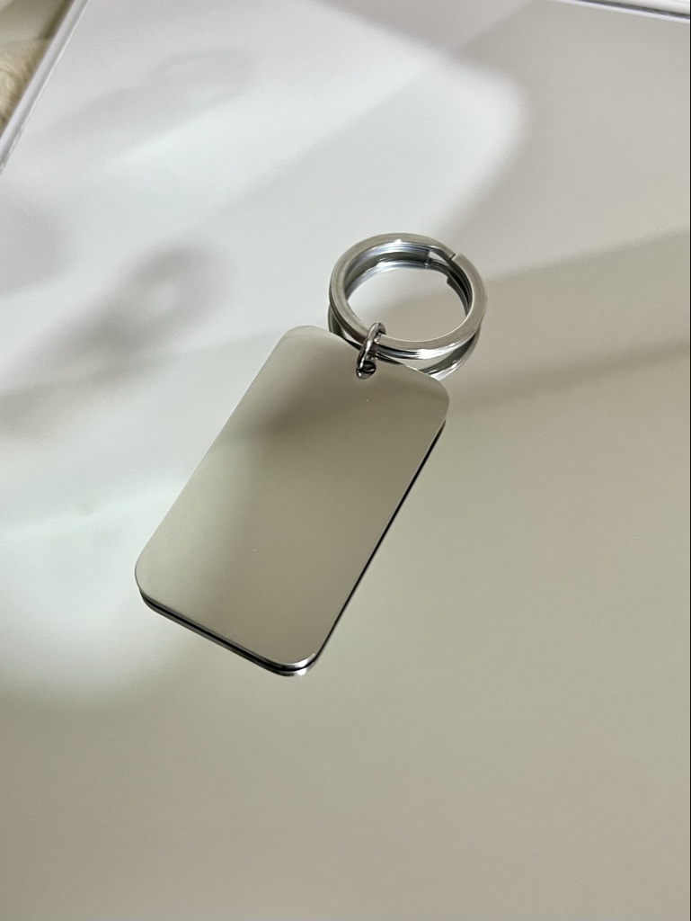 Llavero rectangular personalizado