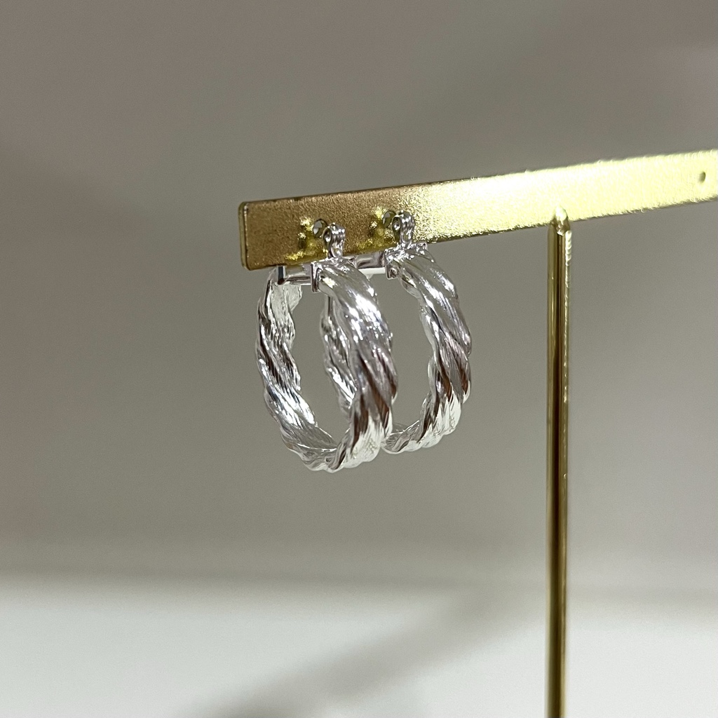 Argollas con ondas
