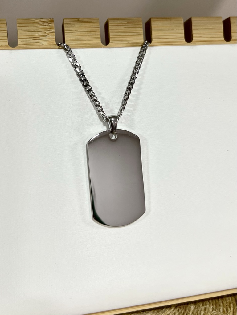 Collar placa militar personalizada
