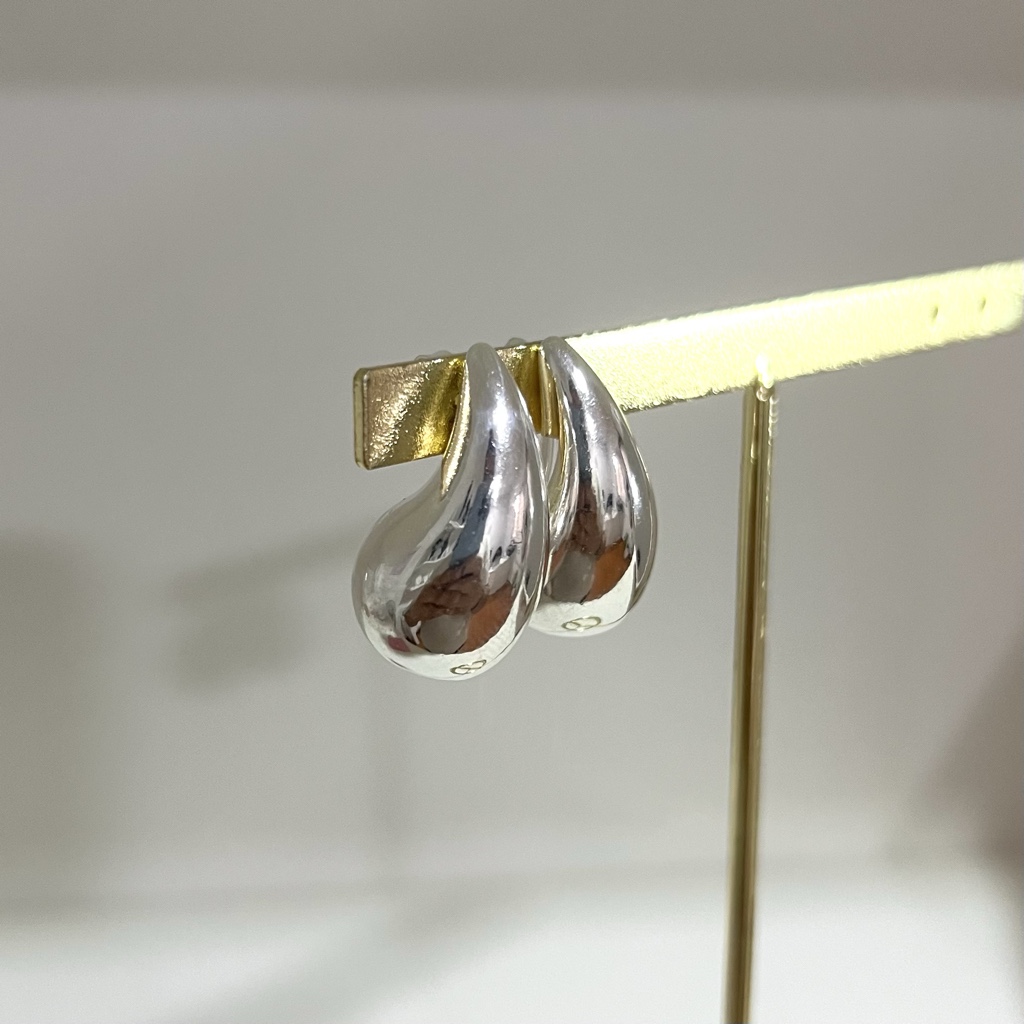 Aros gota enchapados