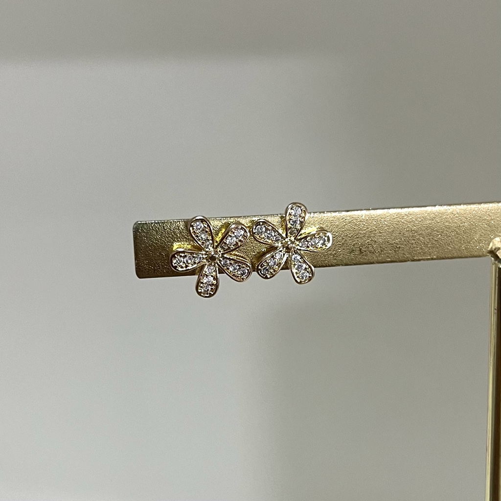 Aros flor con circones