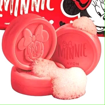 Avon Minnie compacto rosa