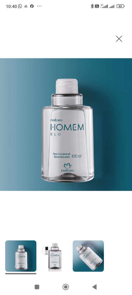 Refil Natura Homem Elo Desodorante