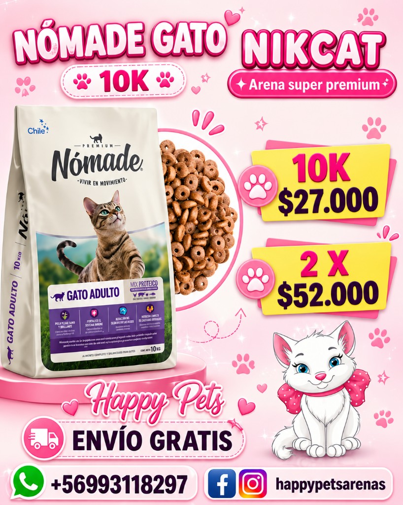 NOMADE GATO 10 kilos