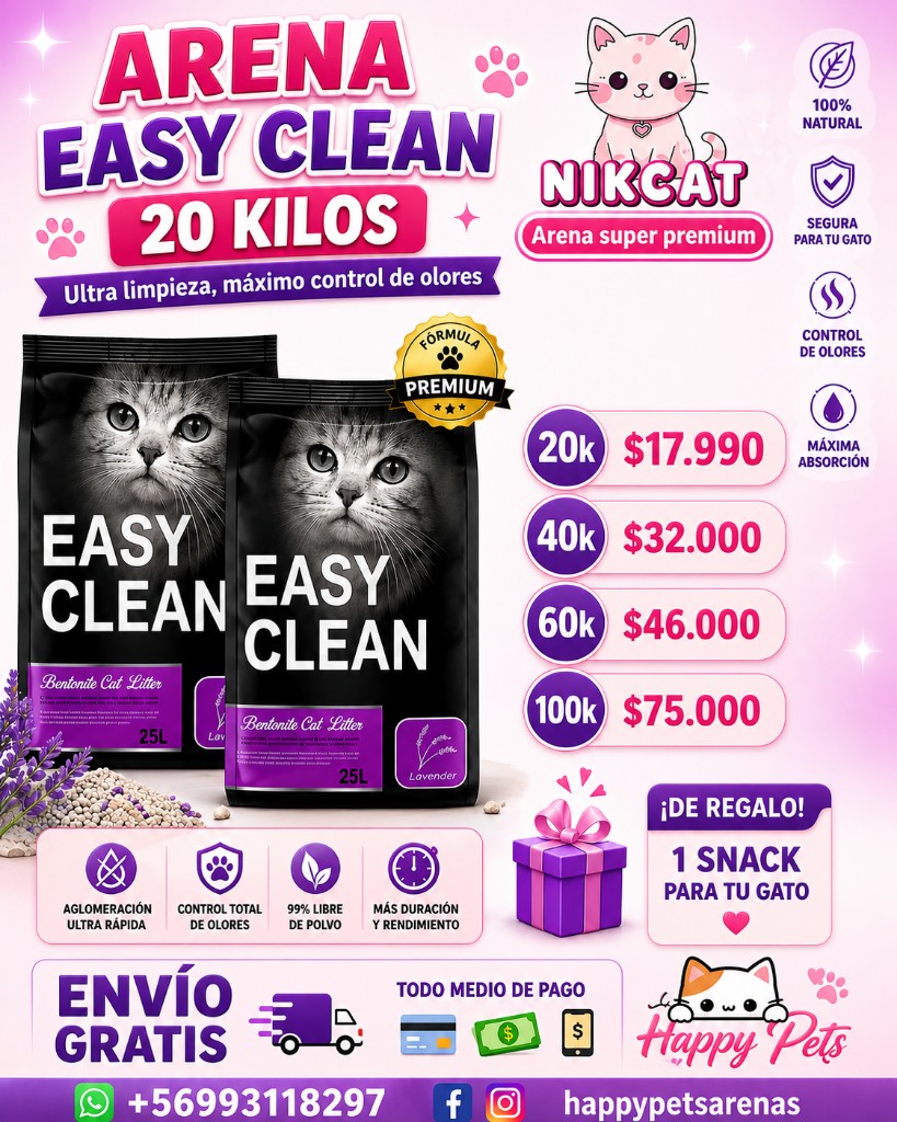 easy clean 20 kilos