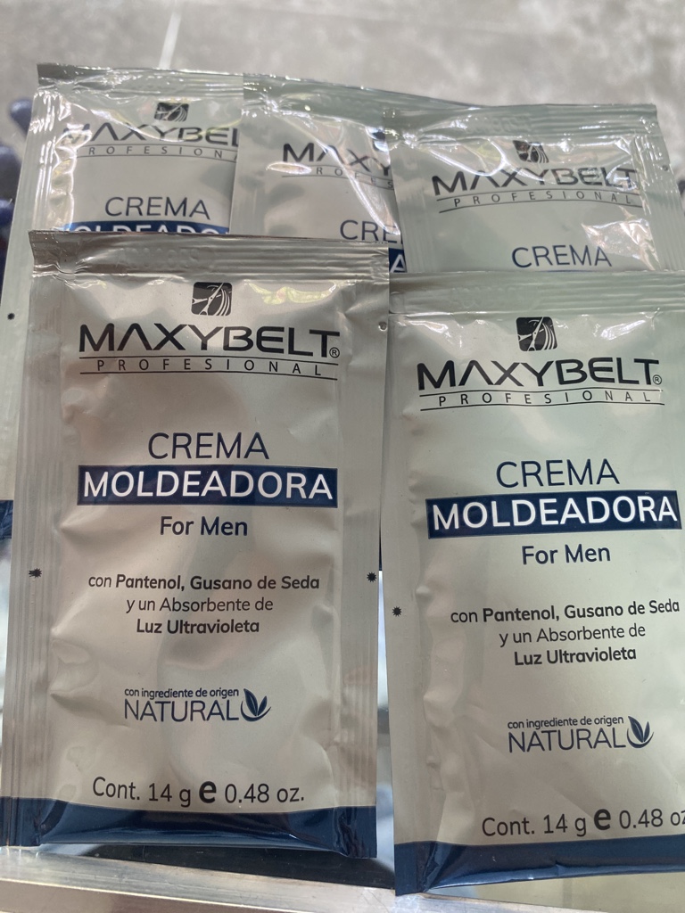 Sobre crema moldeadora Maxybelt hombre