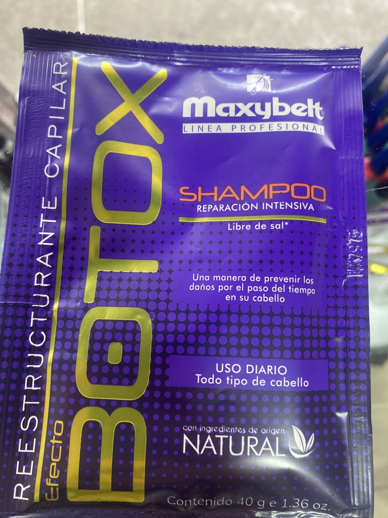 Sobre botox maxybelt shampoo