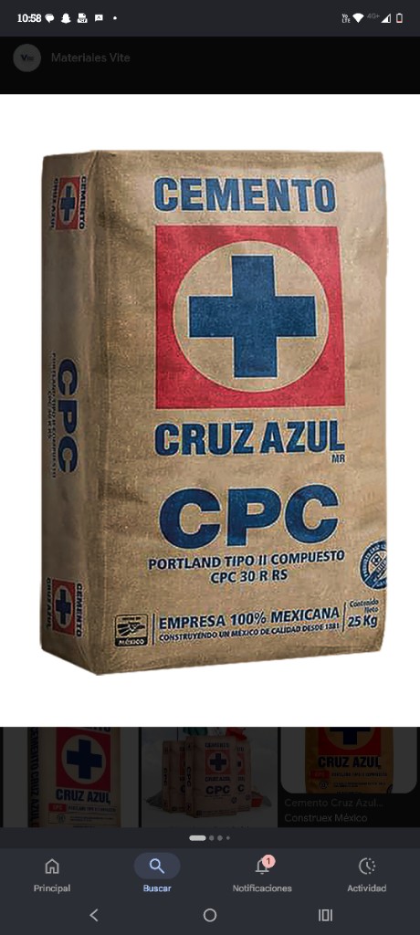 Cemento cruz azul 50kg