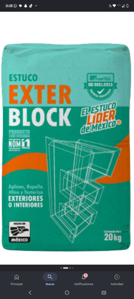 EXTER Block estuco 20 kg