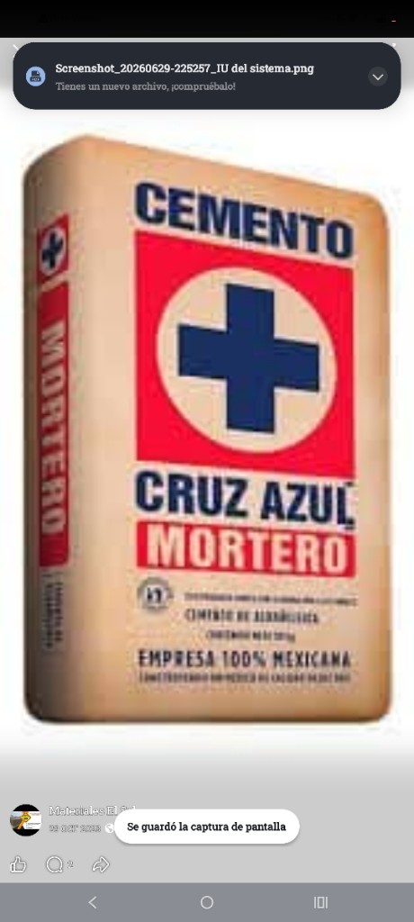 Cruz Azul mortero25kg