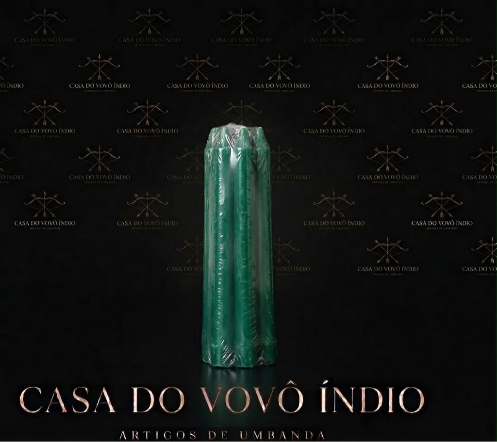 Vela palito (nº07) verde