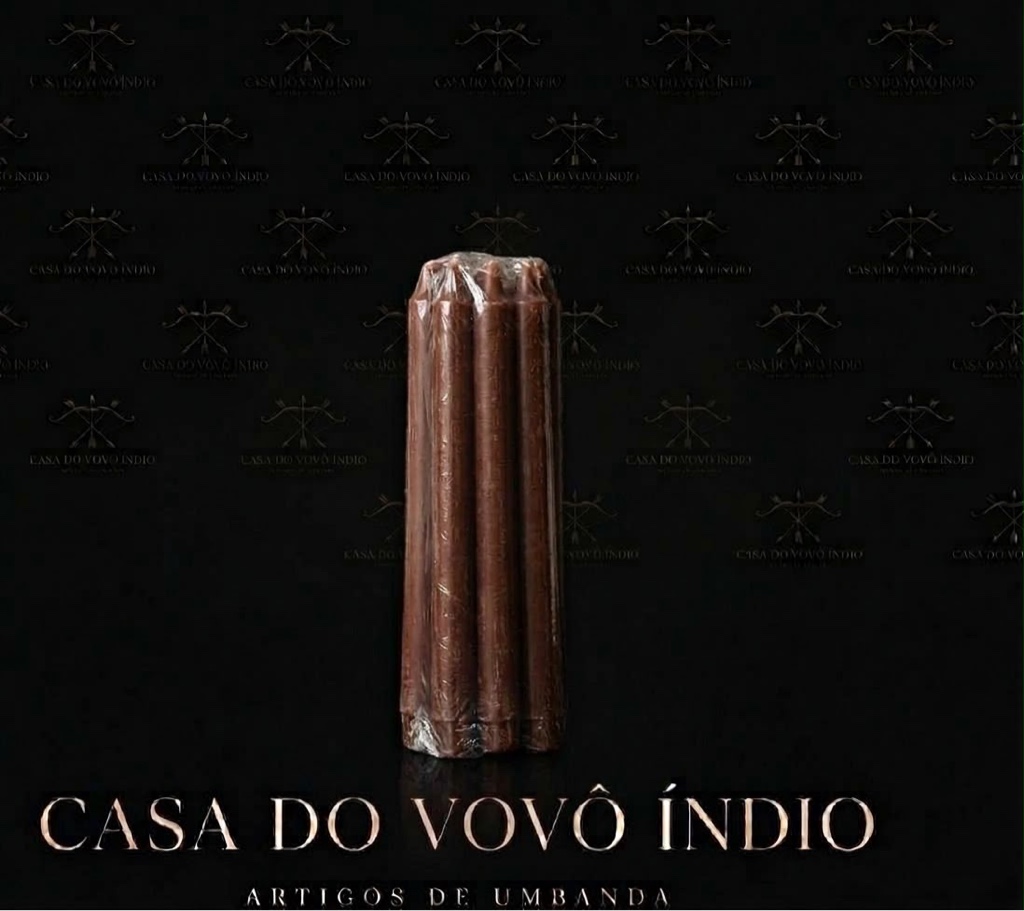 Vela palito (nº07) marrom
