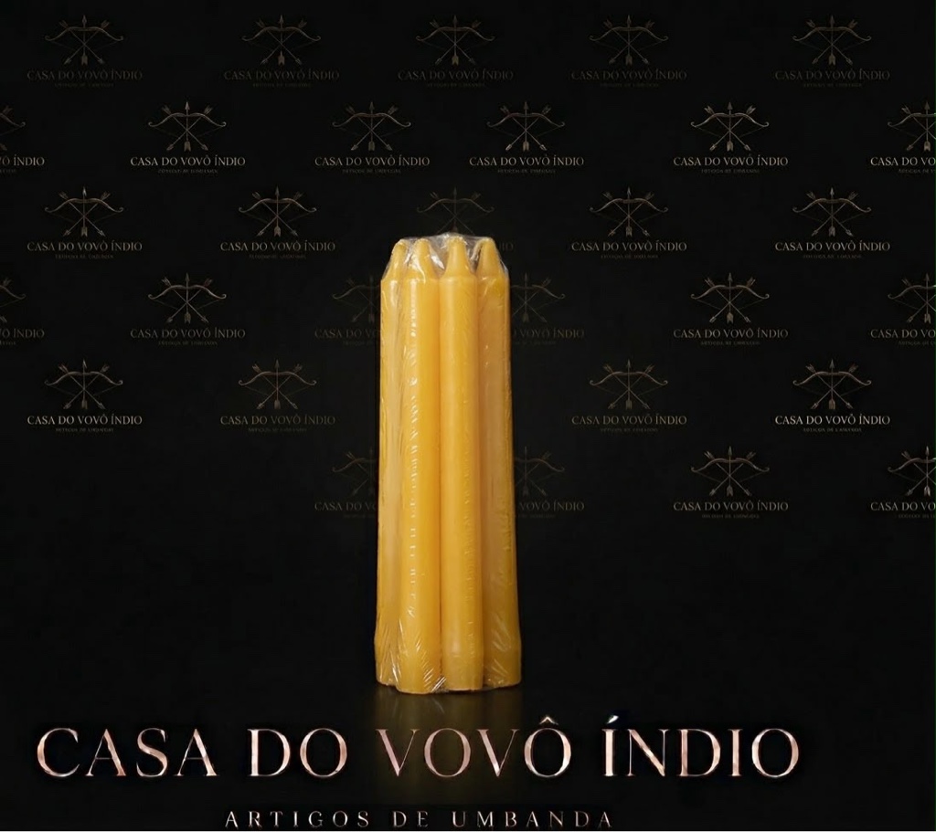 Vela palito (nº07) amarela