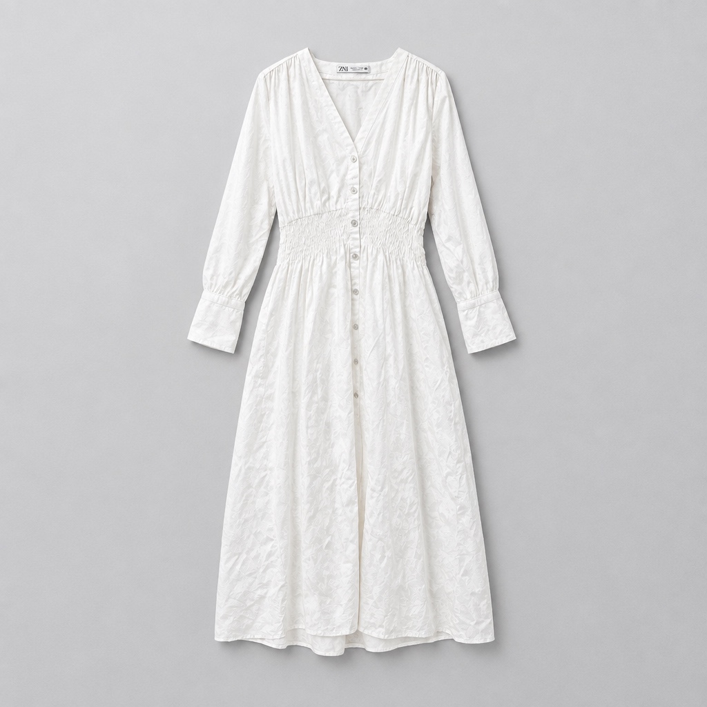 Vestido blanco Zara