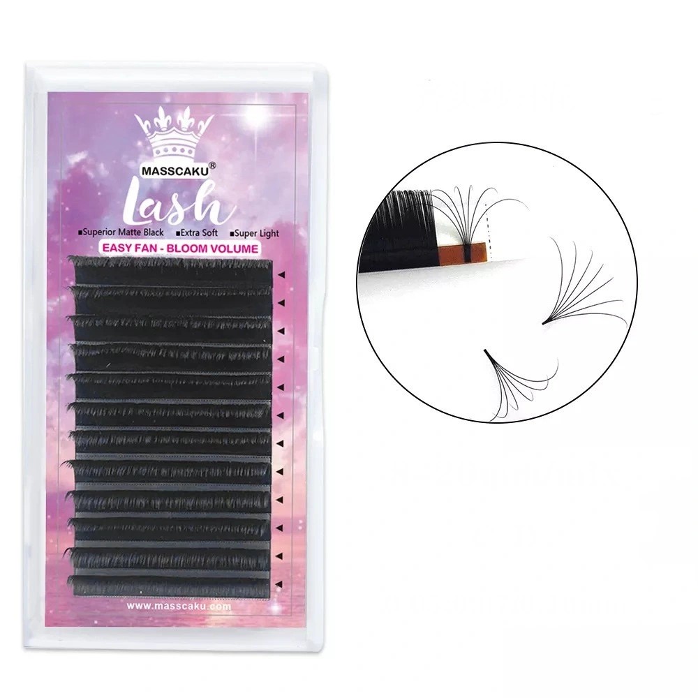 Blister Masscaku Lash Easy Fan-Bloom Volumen Extensiones de pestañas/0.07D MIX