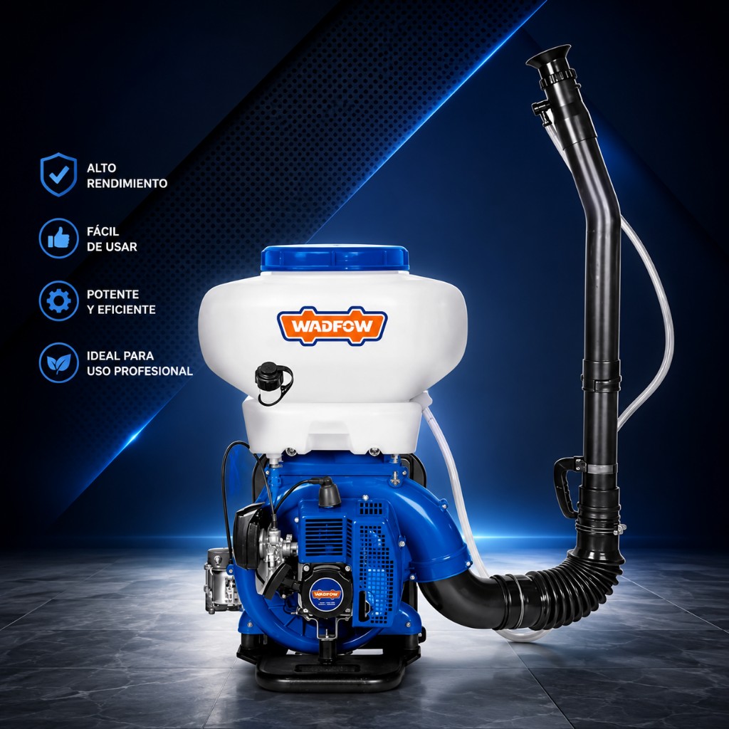 BOMBA FUMIGADORA MOTOR 2 TIEMPOS 2.13 kW TANQUE QUIMICO 14 L MIXTA