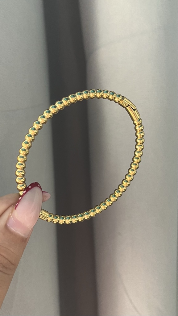 brazalete de cuencas redondas