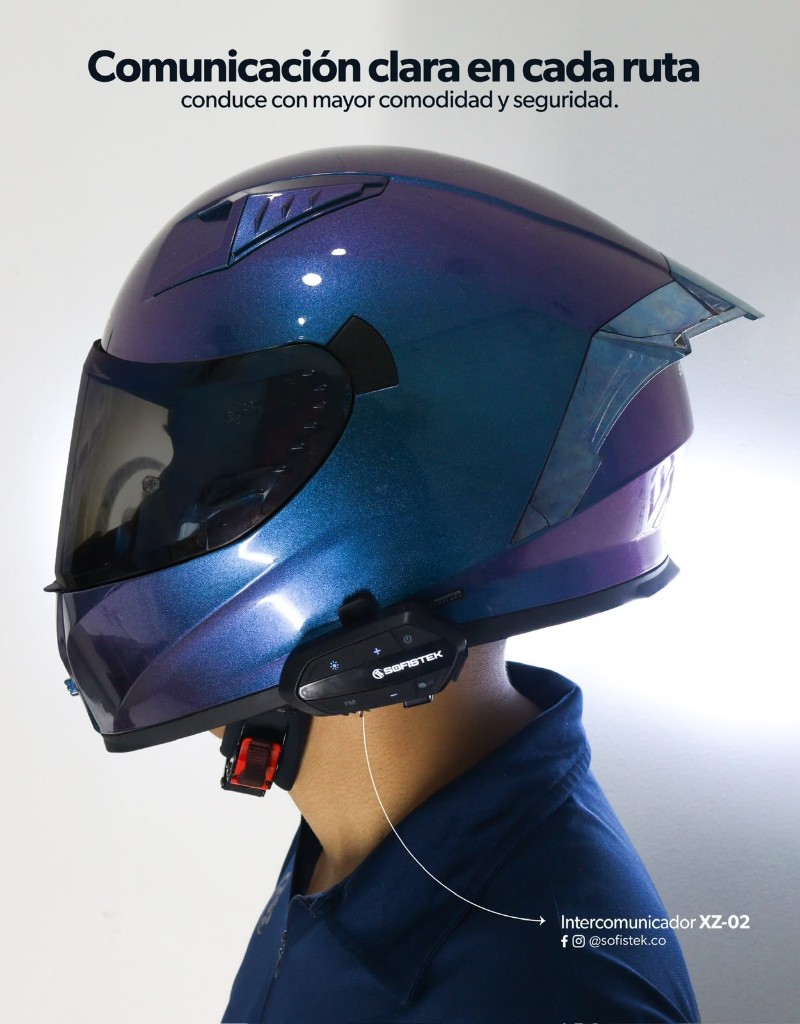 Intercomunicador para Casco Sofistek XZ-02