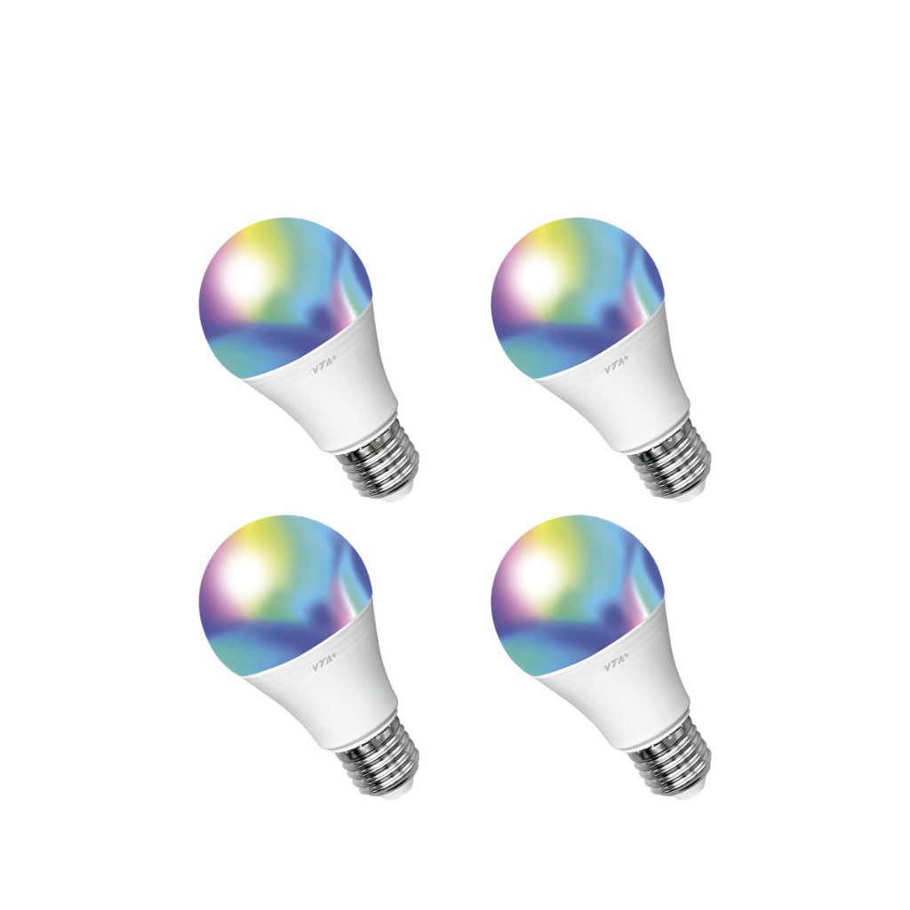 Kit X 4 Bombillos Led Alva E27 RGB VTA+ Smart