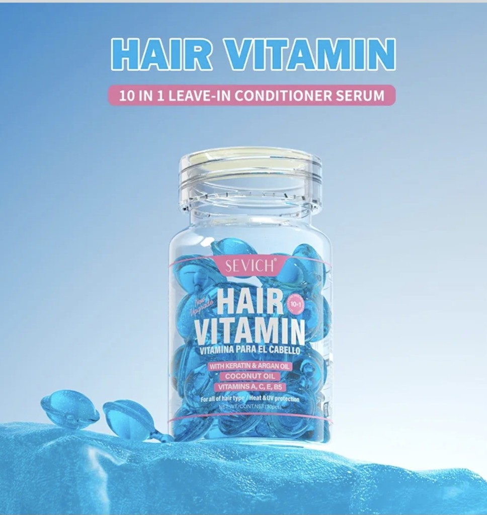 Cápsulas hair vitaminas sin enjuage